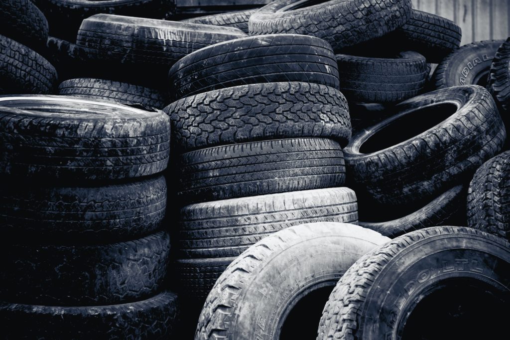 Pile of Worn Tires
